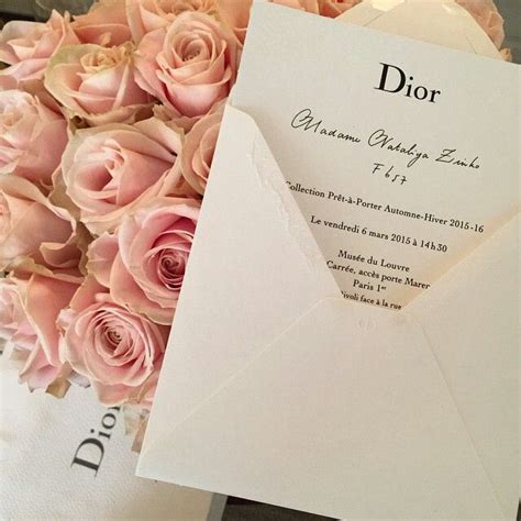 Dior Invitation .